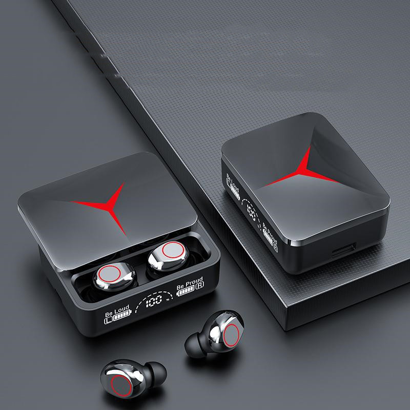 Wireless earbuds with sliding case, black - Image 2