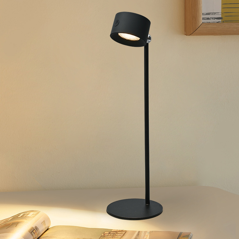 Candeeiro LED magnético recarregável, preto - Image 2