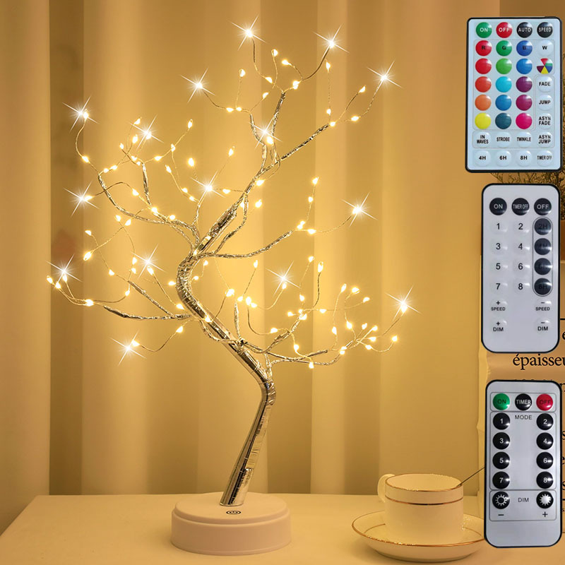 Decorative tree light with coloured LEDs and USB - Image 2