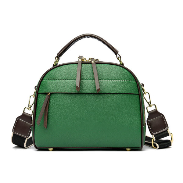 Zachte crossbodytas van kunstleer voor dames, groen