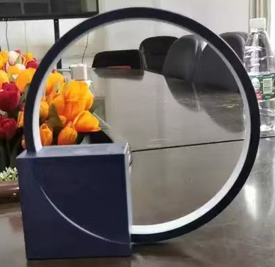 Lampe de chevet avec réveil et sons de nature, bleu marine