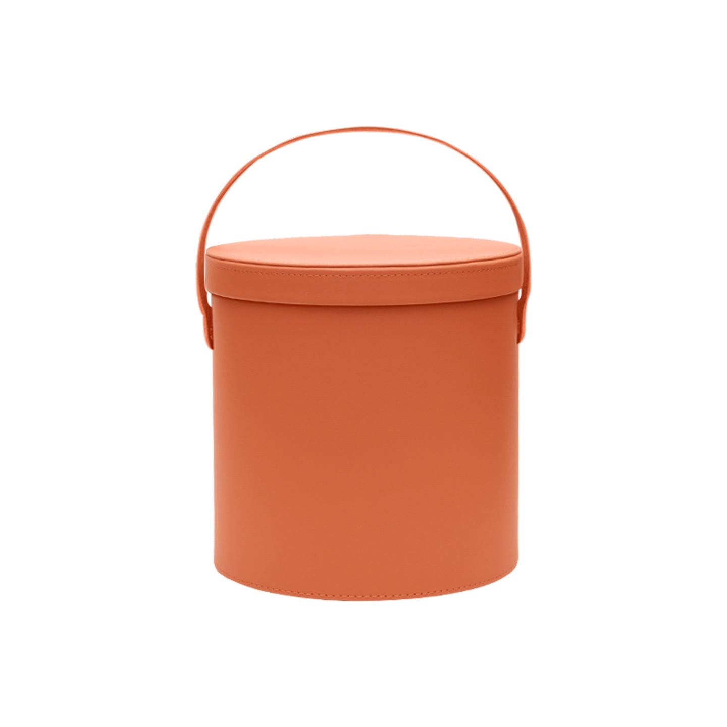 Cubo de basura para el coche con tapa, naranja - Imagen 2