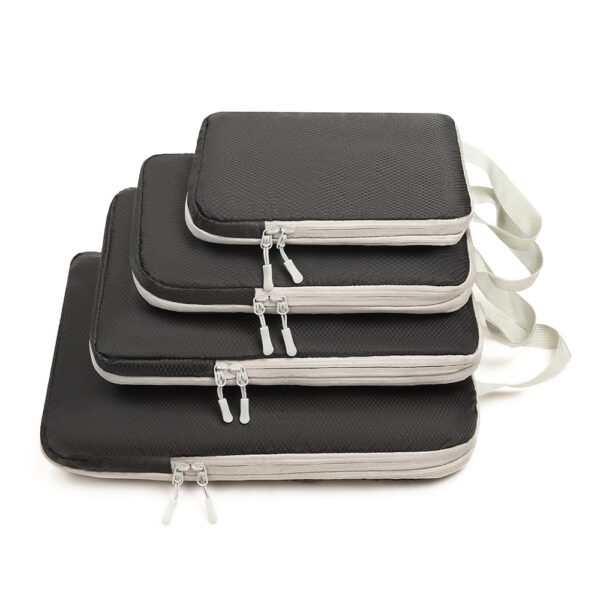 Set of four packing cubes, black