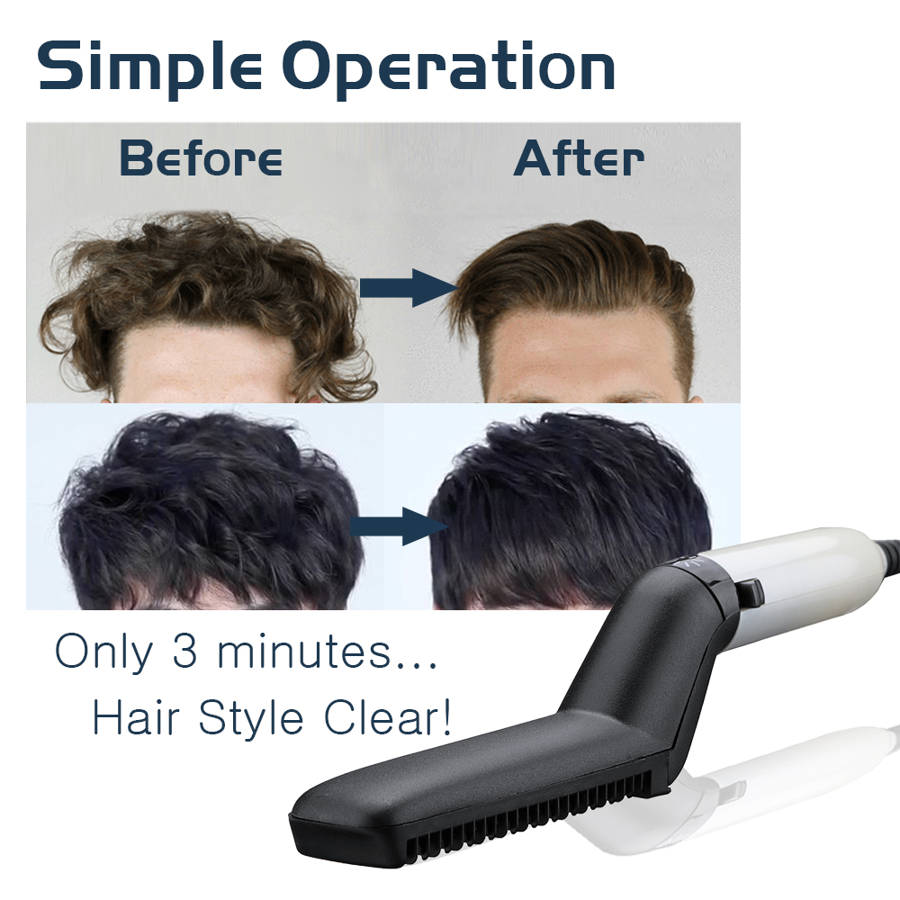 Escova alisadora elétrica para cabelo e barba - Image 2