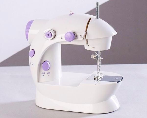 Mini sewing machine for home with light