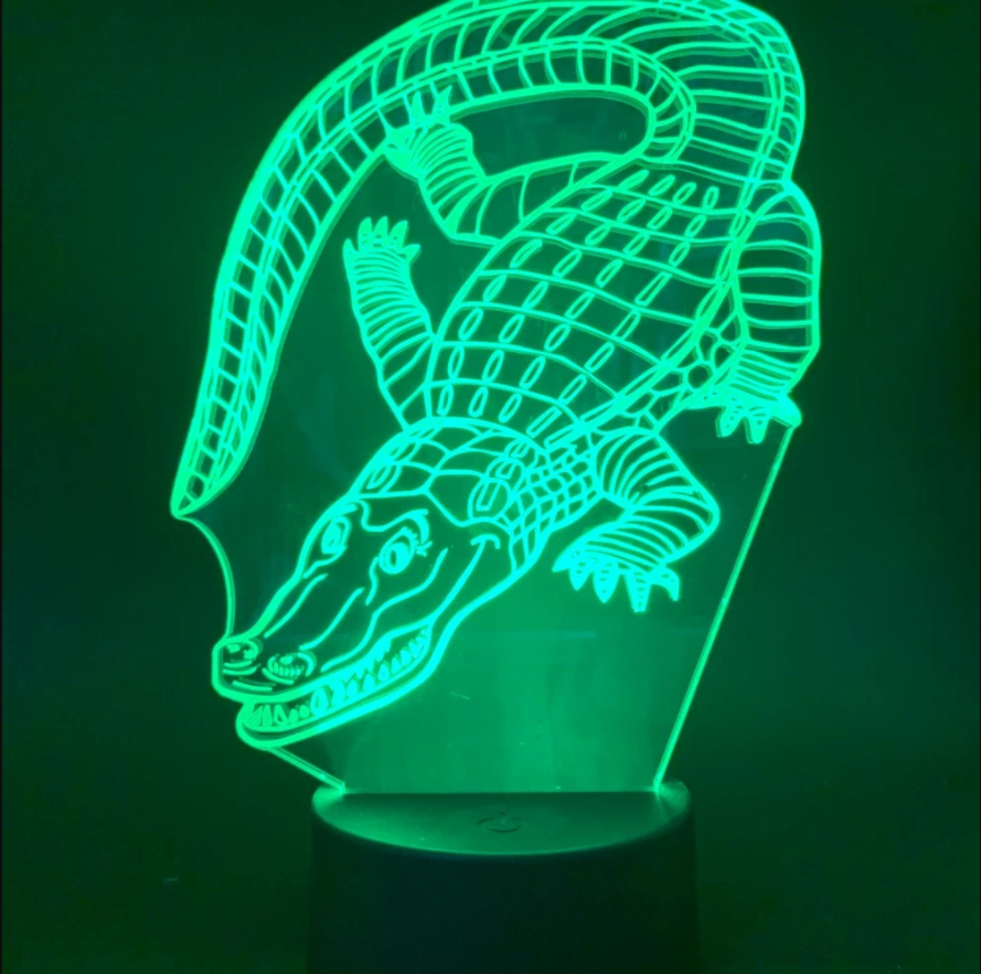 Acrylic night light with seven colours