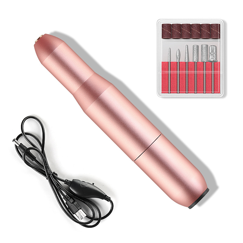 Broca elétrica para unhas com seis pontas, rosa - Image 2