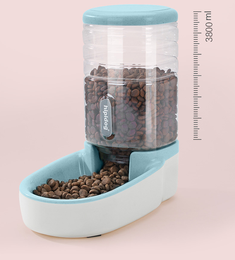 Dispensador de ração para gatos e cães, azul - Image 2