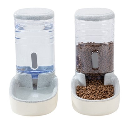 Dispensador de ração para gatos e cães, azul - Image 3