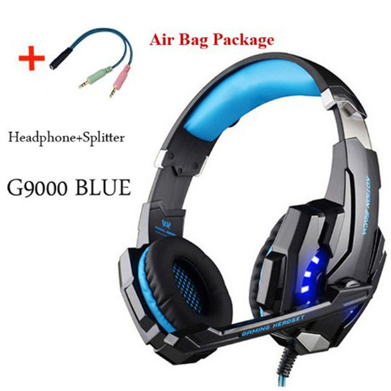 Wired gaming headset with microphone, orange - Image 2