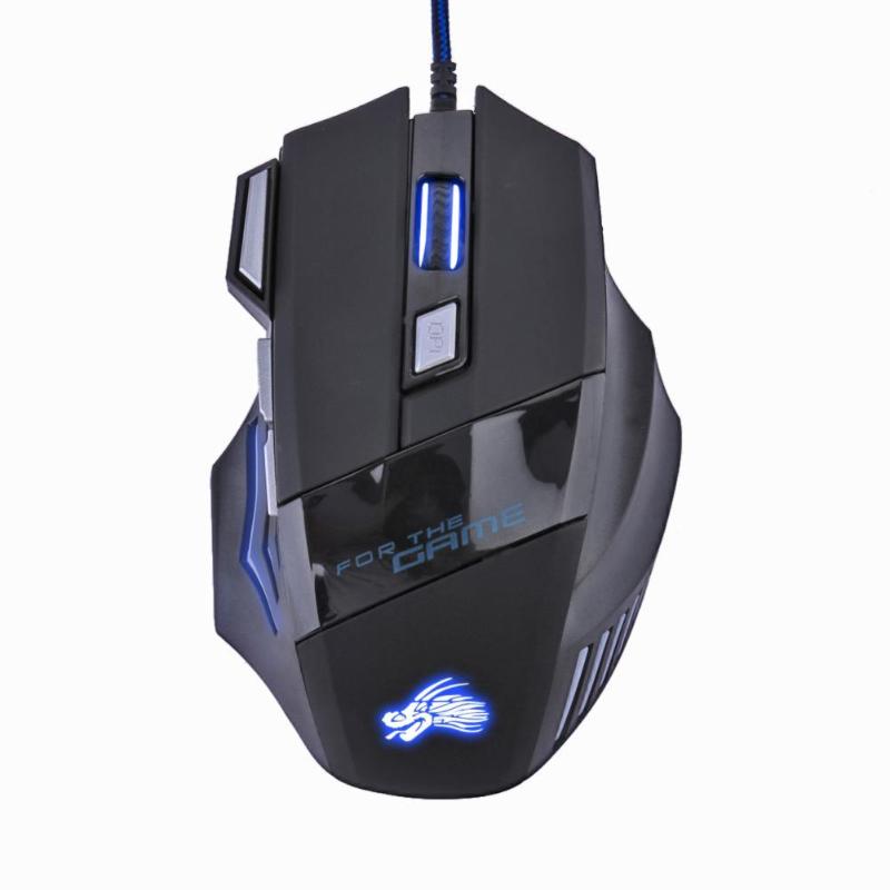 Wired gaming mouse with seven-colour light, black - Image 2