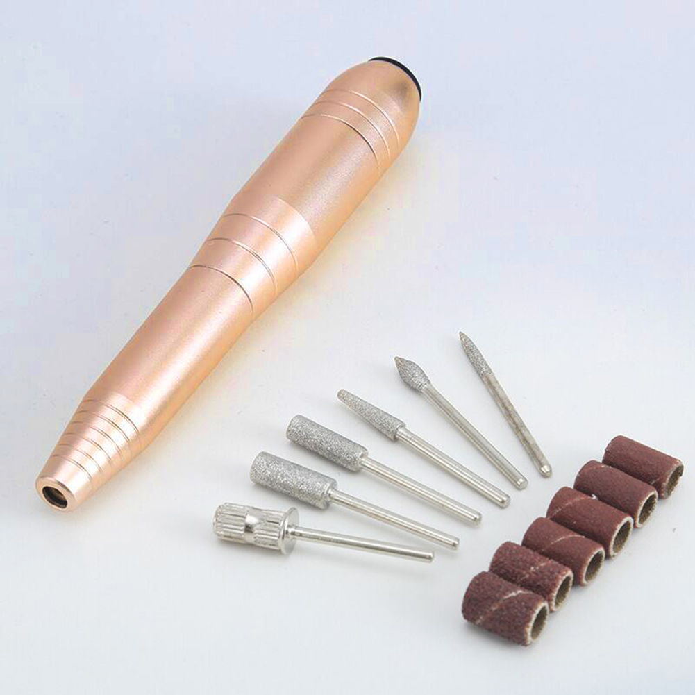 Broca elétrica para unhas com seis pontas, rosa - Image 4