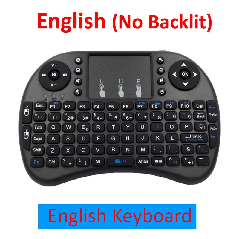 Kabellose Mini-Tastatur mit Touchpad, schwarz