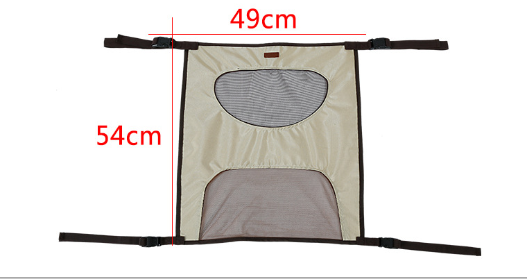 Hondennet voor tussen de autostoelen, zwart - Afbeelding 2