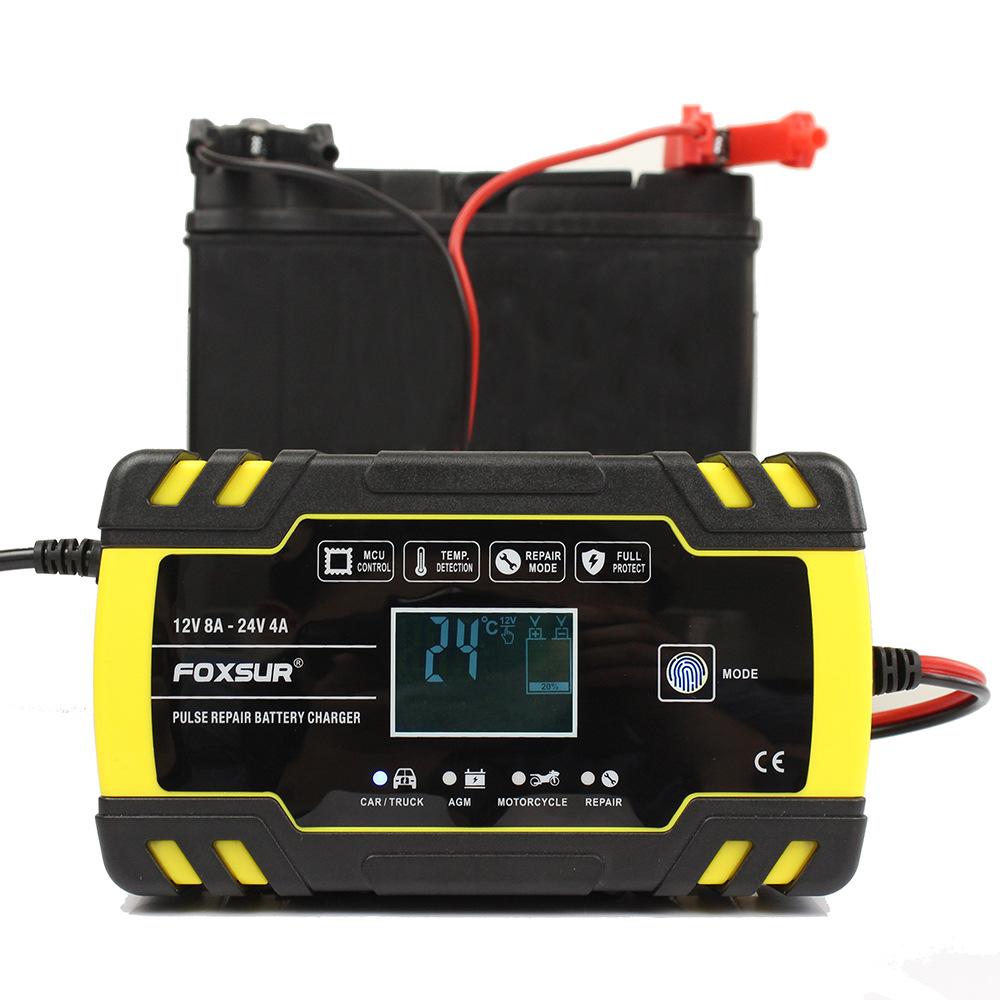 Chargeur de batterie auto et moto avec prise UE – Image 3