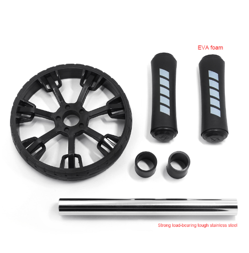 Ab roller with knee mat, black - Image 2