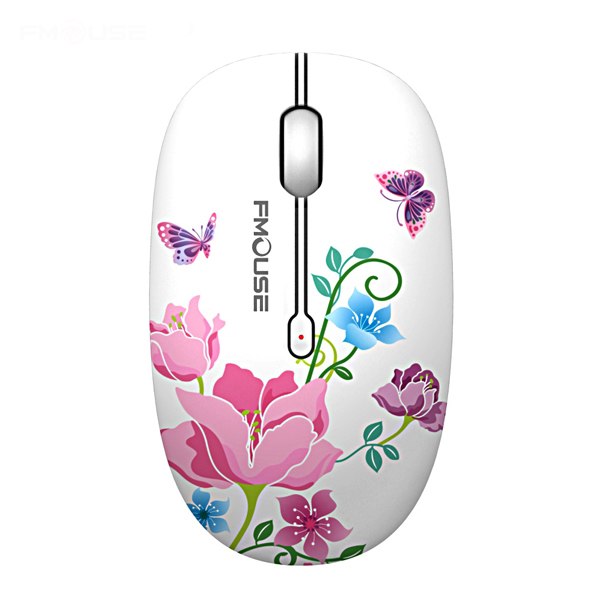 Silent wireless mouse with bird print - Image 2