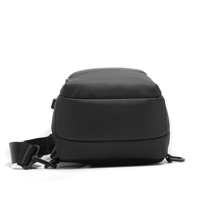 Chest bag with lockable zip, black - Image 3