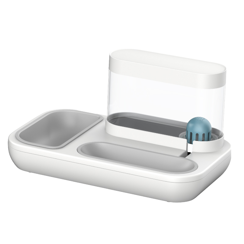 Comedouro com depósito de água para gatos, azul - Image 2