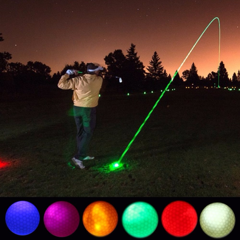 Pelota de golf luminosa para jugar de noche - Imagen 2