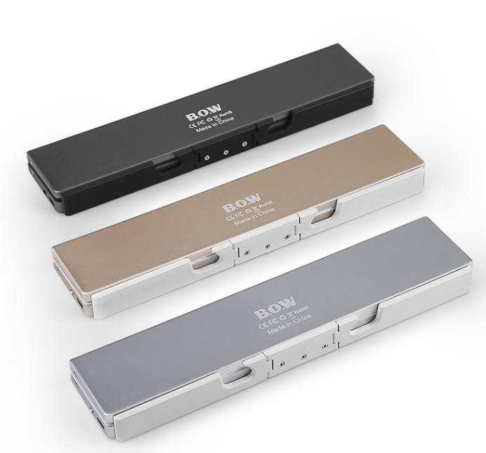 Faltbare Bluetooth-Minitastatur mit Ständer, silber – Bild 2