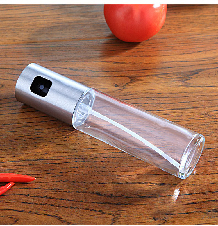 Sprühflasche für Öl und Essig, silber – Bild 2