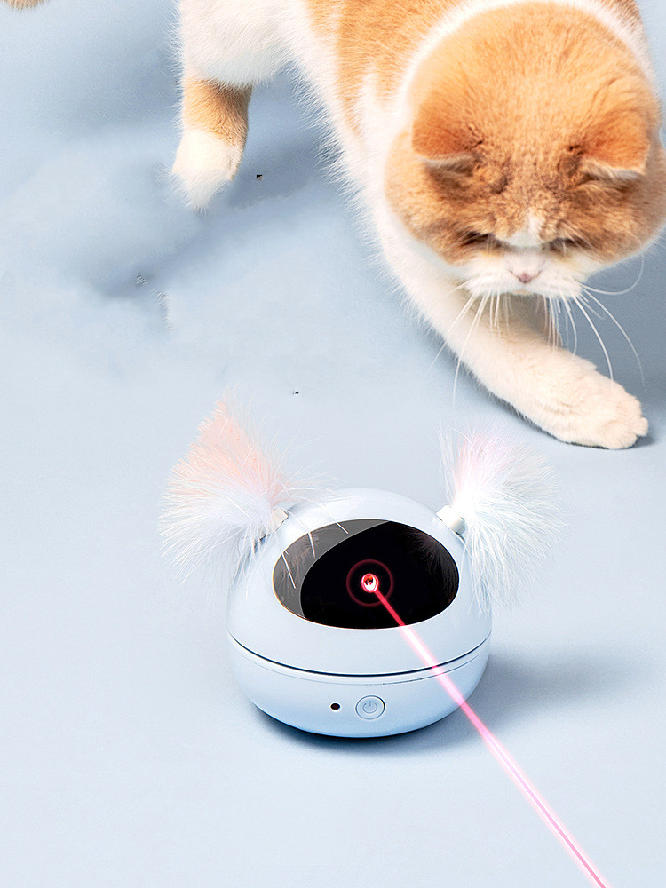 Automatic laser cat toy, blue - Image 2