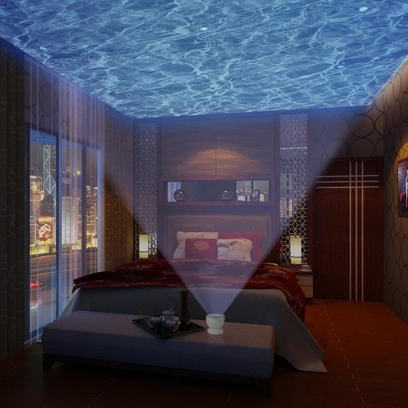 Ocean wave projector with speaker, black - Image 2