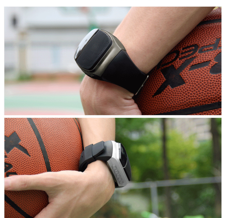 Mini enceinte Bluetooth avec radio et carte, argent – Image 3