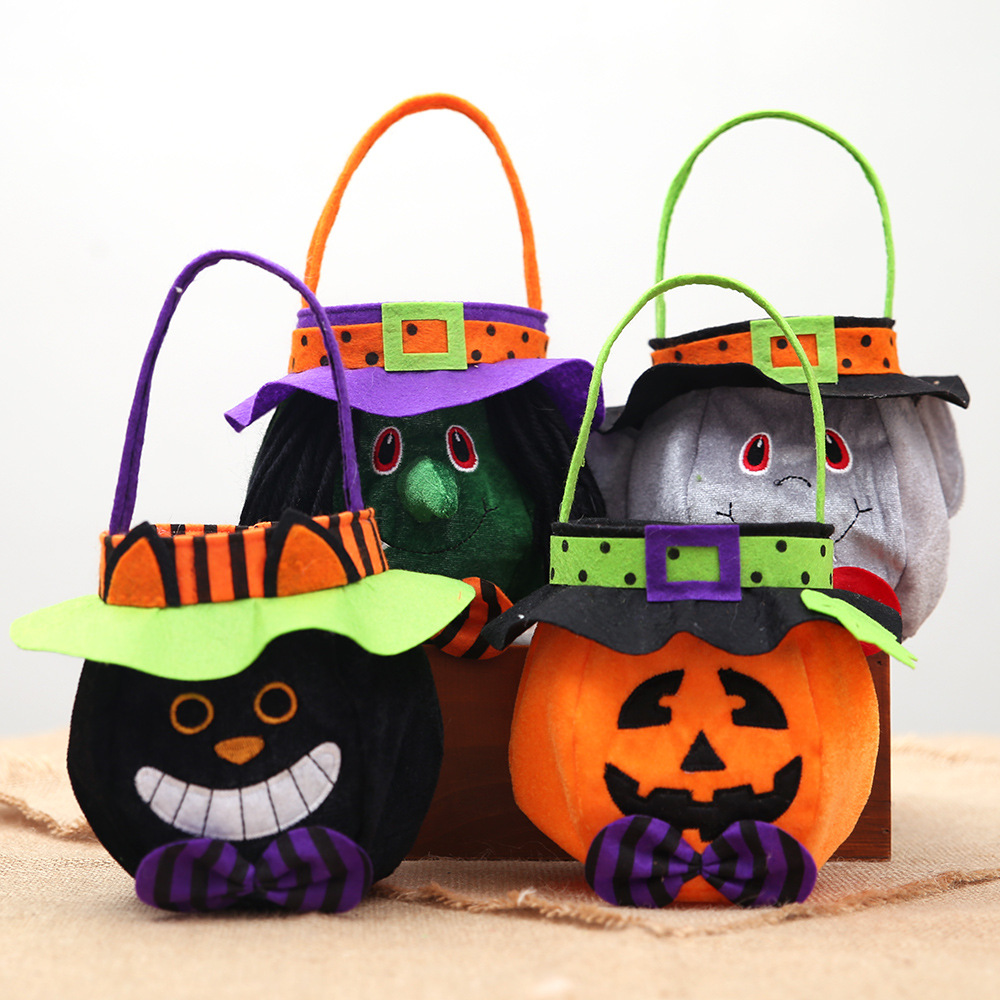Saco de doces Halloween preto com capuz - Image 2