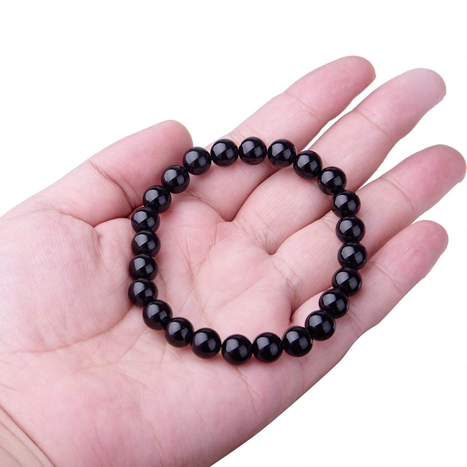 Pulsera de cuentas de ónix negro - Imagen 3