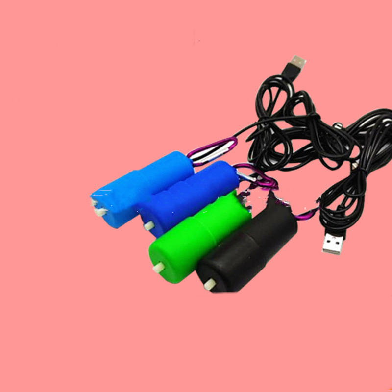 Kleine USB-luchtpomp voor het aquarium, blauw - Afbeelding 2