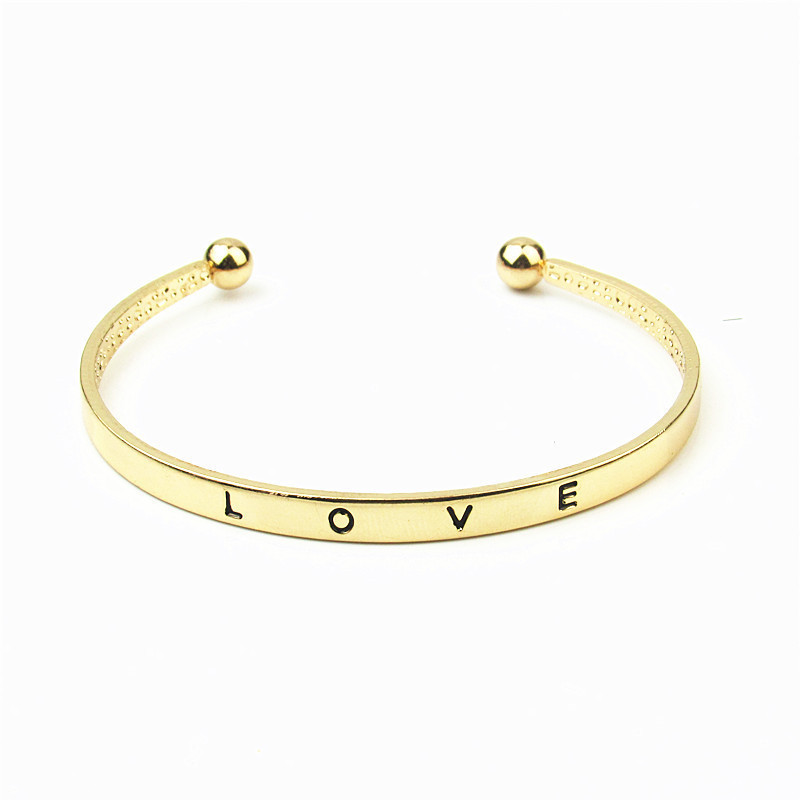 Bracelet simple, couleur or rose – Image 3