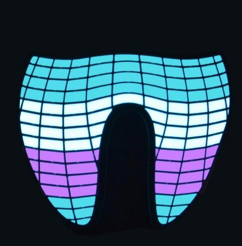Led-feestmasker dat reageert op geluid - Afbeelding 3