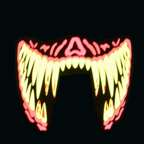 Led-feestmasker dat reageert op geluid - Afbeelding 4