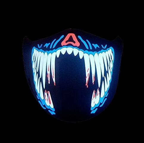 Led-feestmasker dat reageert op geluid - Afbeelding 6