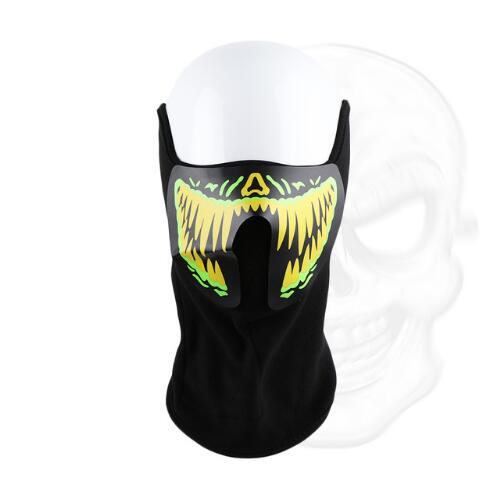 Led-feestmasker dat reageert op geluid