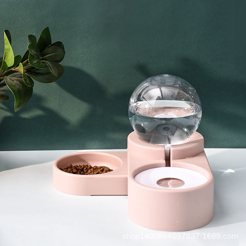Dispensador de agua para gatos y perros con cuenco de acero - Imagen 2