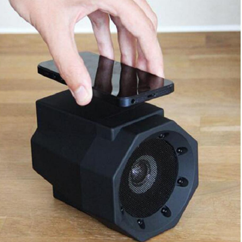 Altavoz de inducción para smartphone, negro - Imagen 4