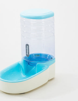 Dispensador de ração para gatos e cães, azul
