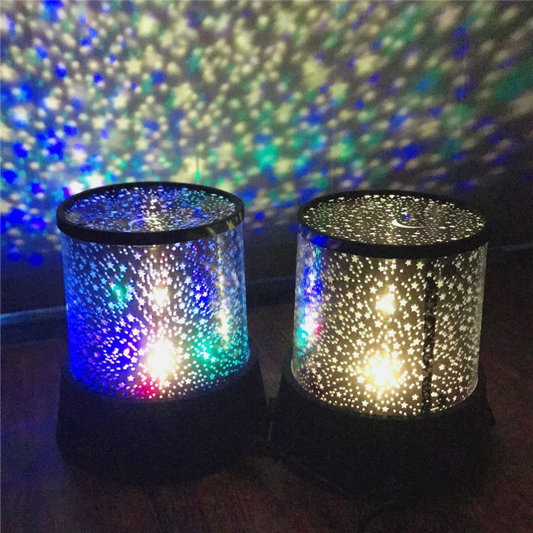 Luz de presença projetor de estrelas, cor aleatória