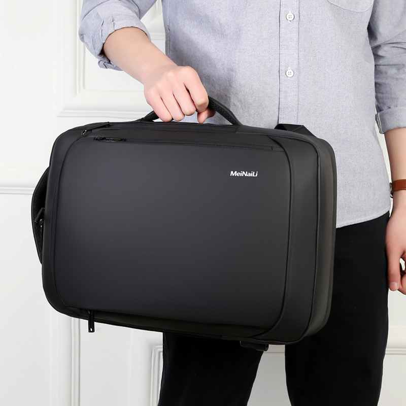 Rucksack aus Oxford-Gewebe für Arbeit und Reise, grau – Bild 4