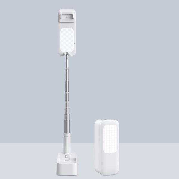 Ring light with tripod for recording, white