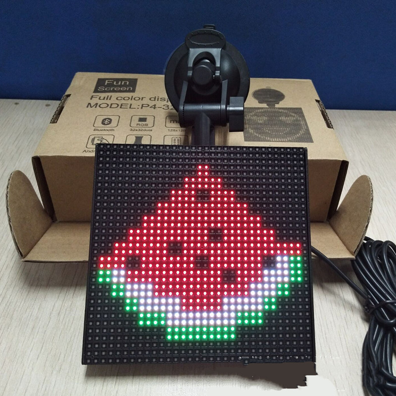 Ledscherm met bluetooth voor de auto, zwart - Afbeelding 3