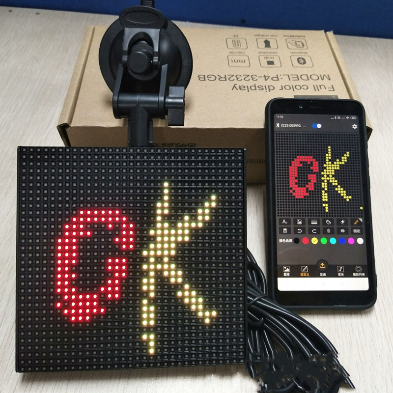 Ledscherm met bluetooth voor de auto, zwart - Afbeelding 5