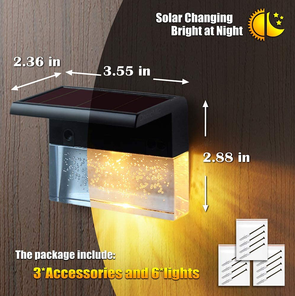 Lampe solaire de marche, blanc chaud ou couleurs, noire – Image 4