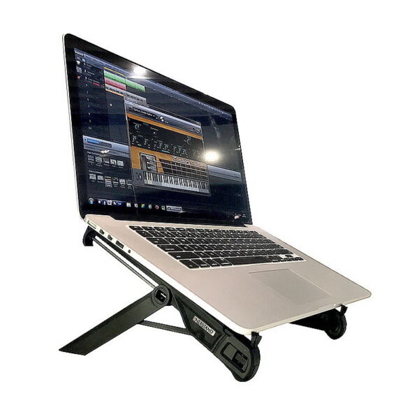 Portable foldable laptop riser, black