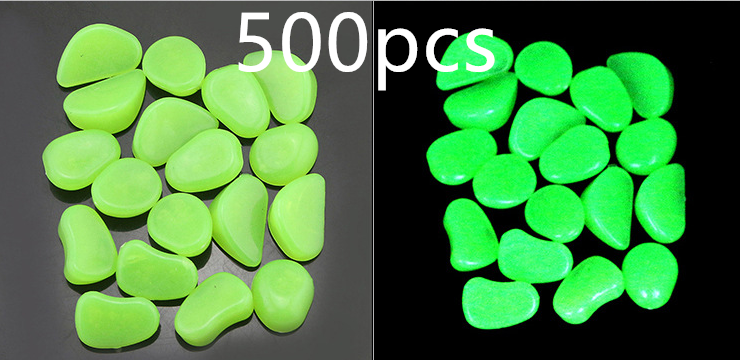Galets phosphorescents dans le noir, verts, 500 pièces – Image 3