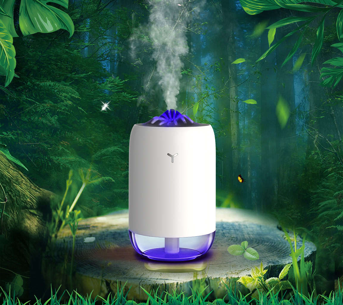 Flame effect humidifier, white - Image 3