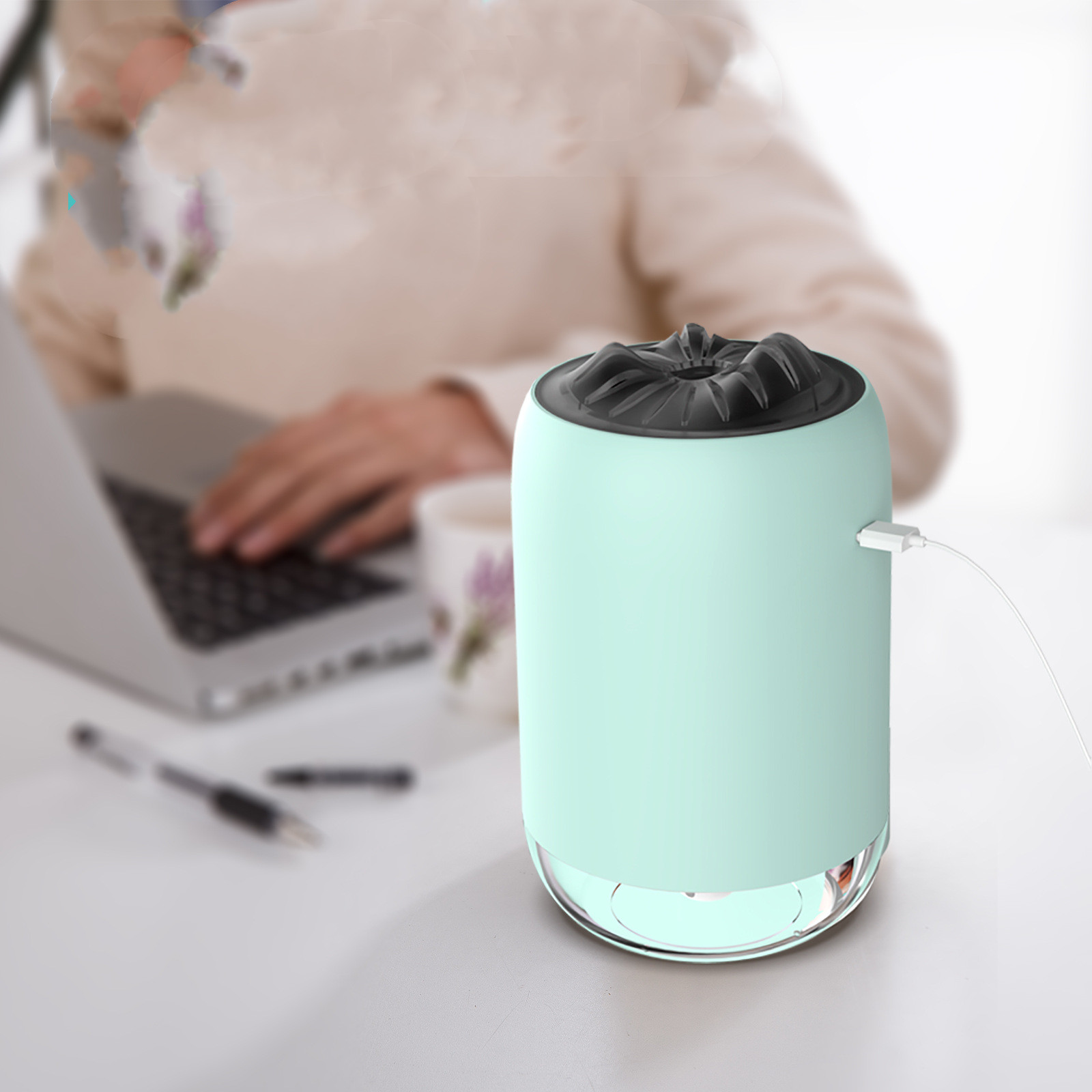 Flame effect humidifier, white - Image 6
